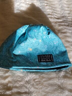 Skida x Salmon Sisters Teal Beanie